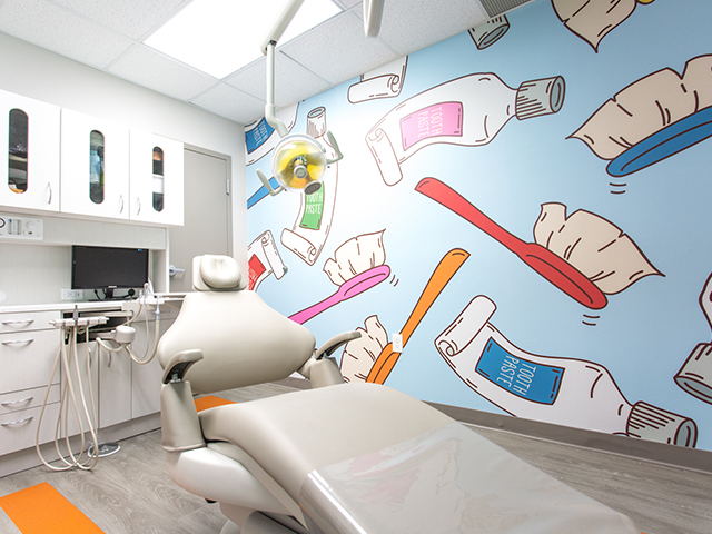 Pediatric Dentist Dr. Jenna Schulten in Louisville, KY. exam area